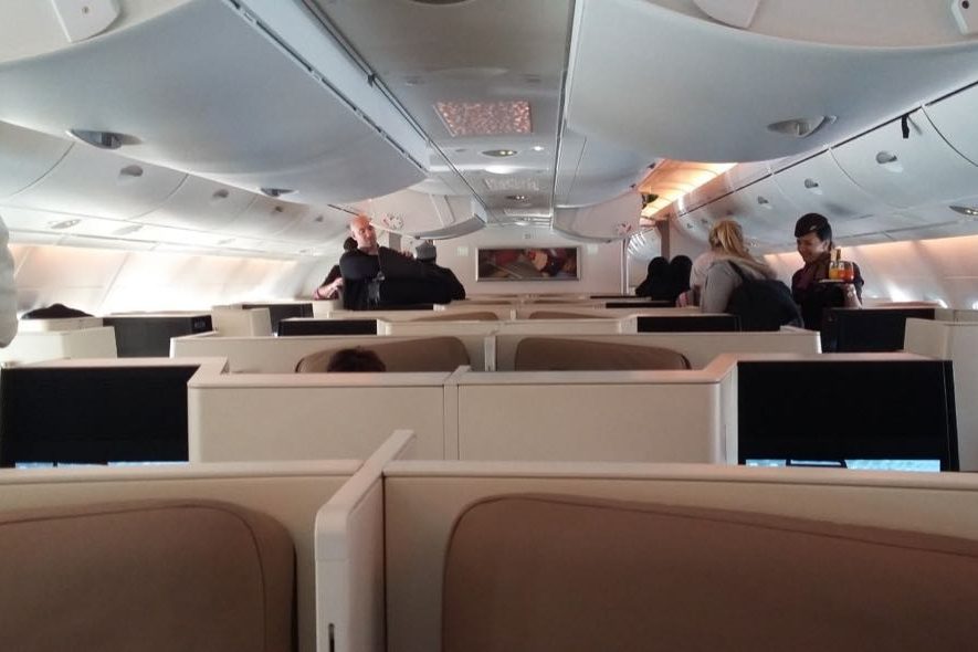 Etihad A380 Business Class Review London to Abu Dhabi