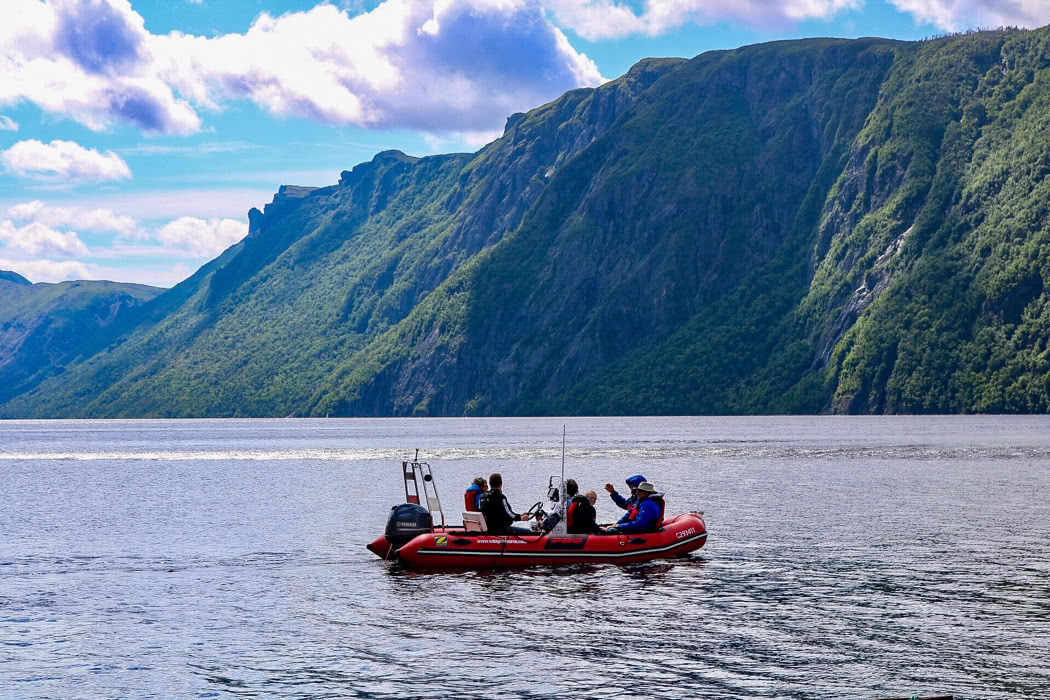 boat tour in gros morne