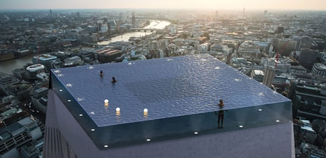 Death Defying 360-Degree Infinity Pool With No Way Out!