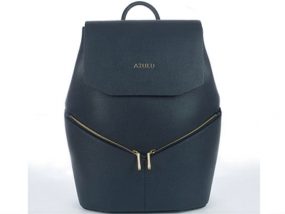 Aruku Aurore Women’s Leather Backpack In Navy