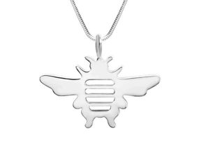 Michele Benjamin Sterling Silver Bee Pendant Necklace (USA and Canada Only)