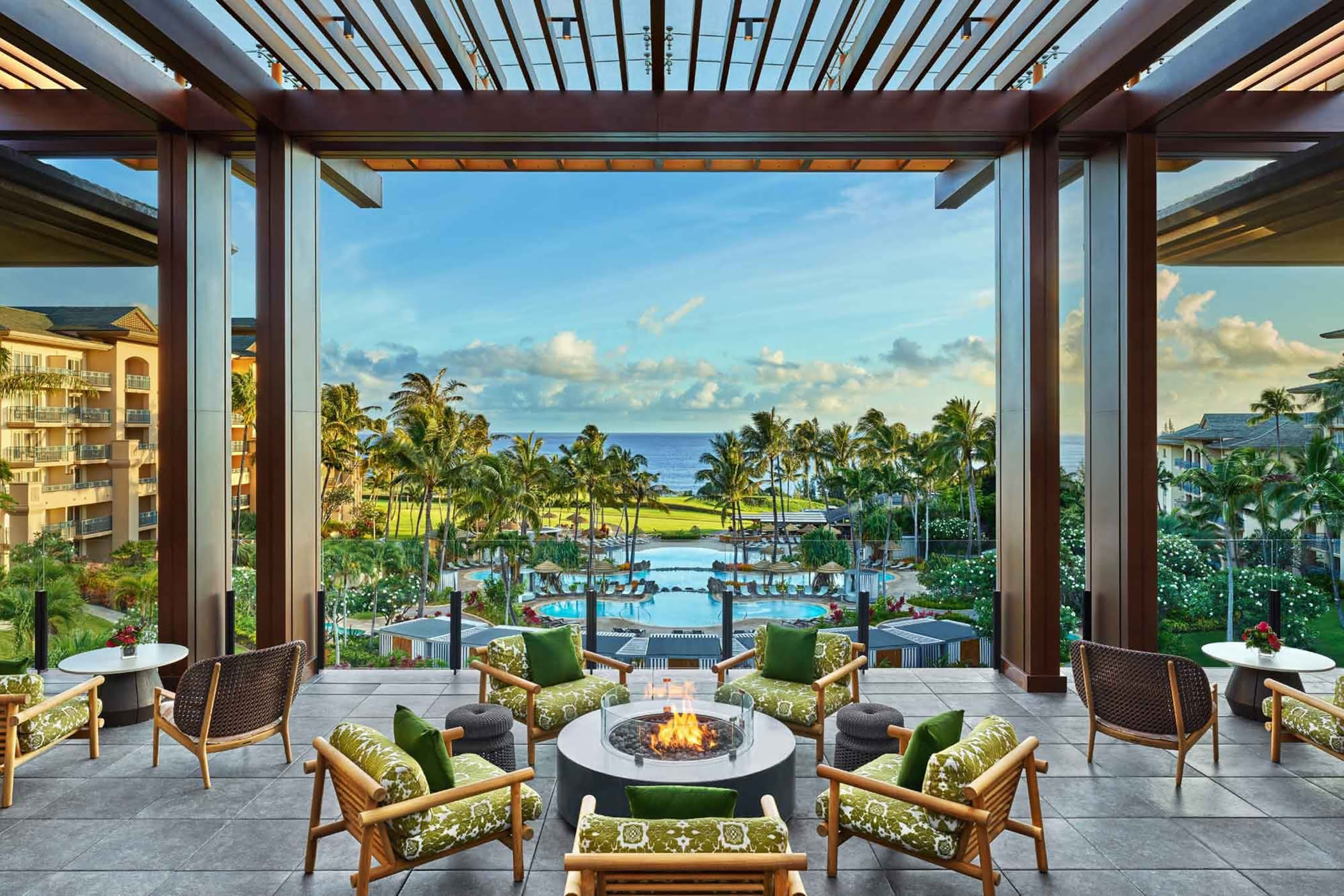Ritz-Carlton Maui Lobby Firepit